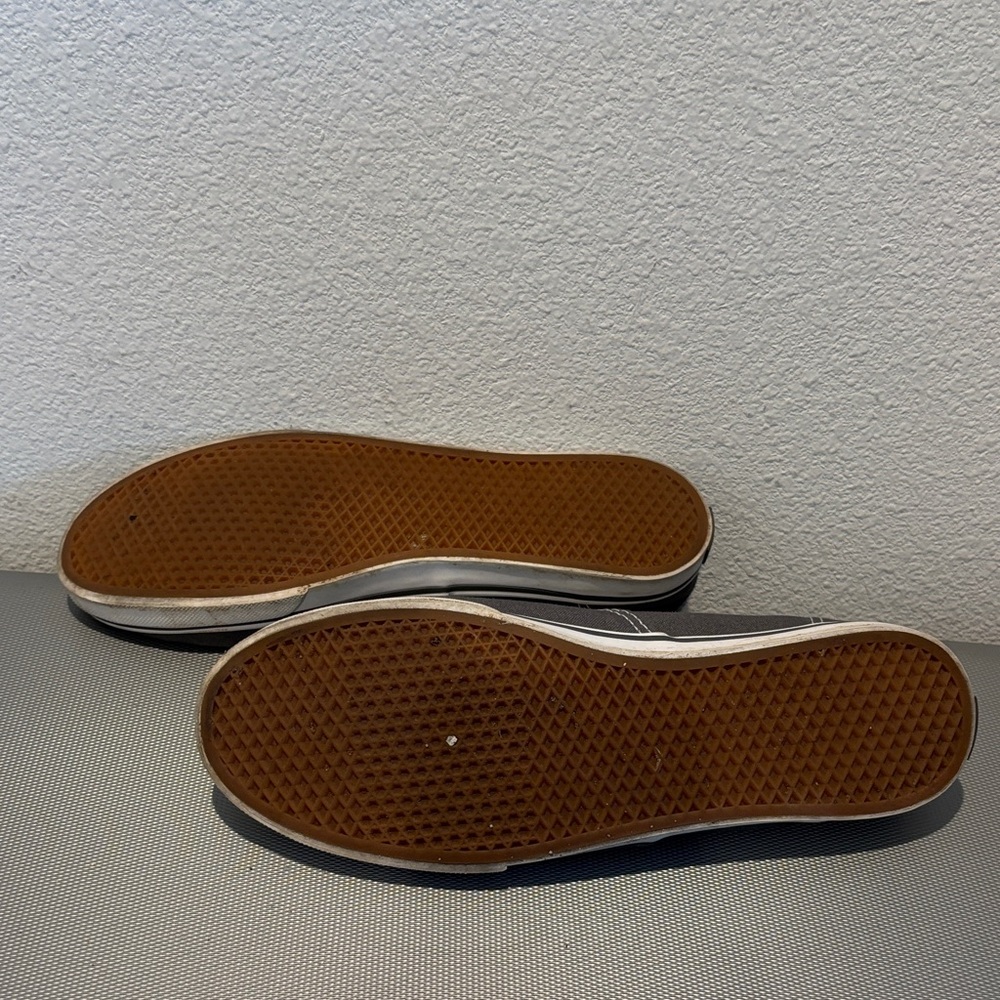 Vans Charcoal Canvas Sneakers with White Accents - Picture 5 of 5